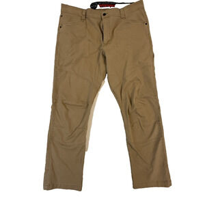 Wrangler ATG Pants Mens 38x30 Khaki Outdoor Workwear All Terrain Gear Durable
